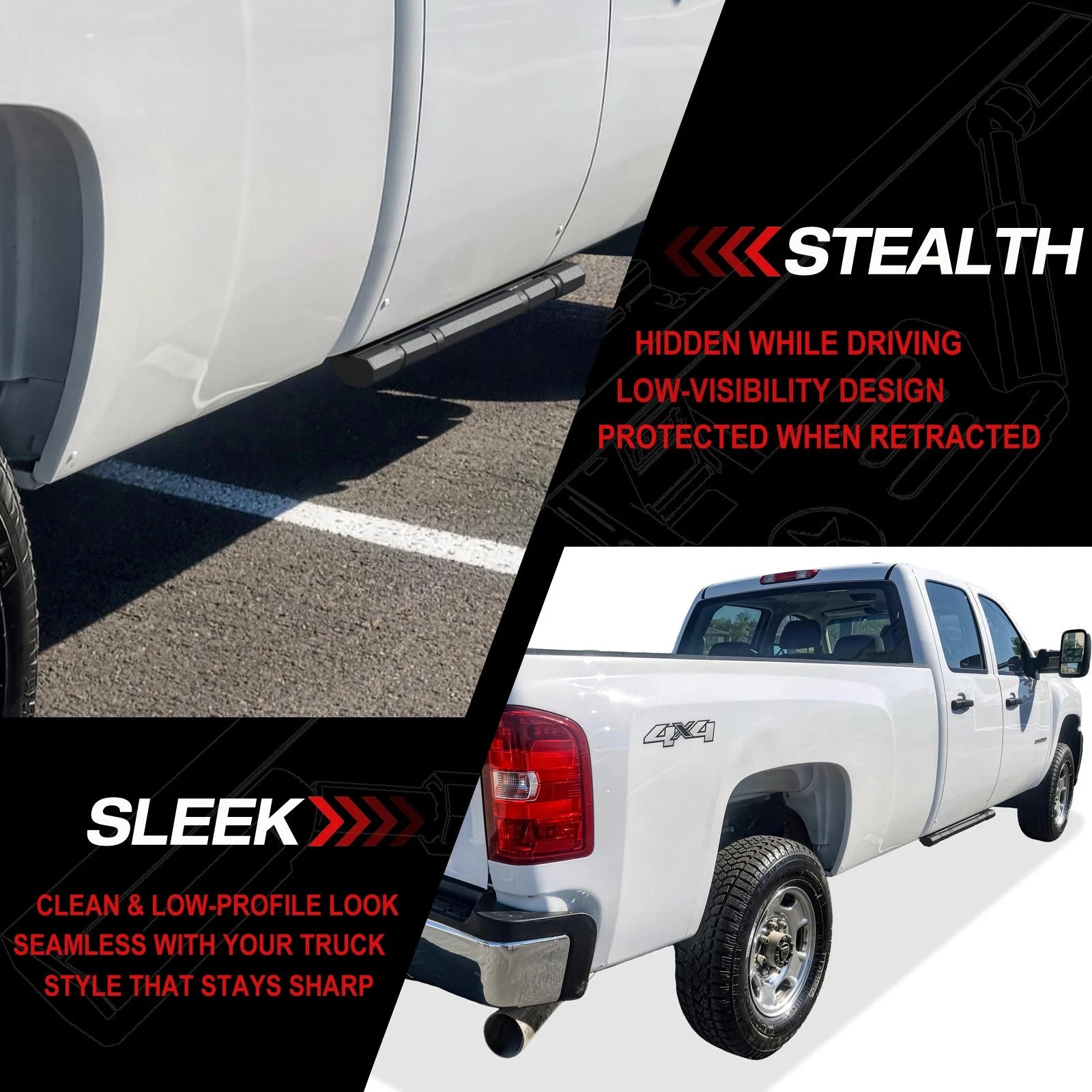 Power Drop Step for Chevy Silverado GMC Sierra Crew Cab (2001-2007)