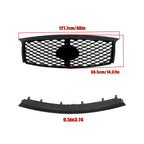 Gloss Black Front Upper Grille & Lower Bumper Trim for Infiniti QX80 (2015-2017)