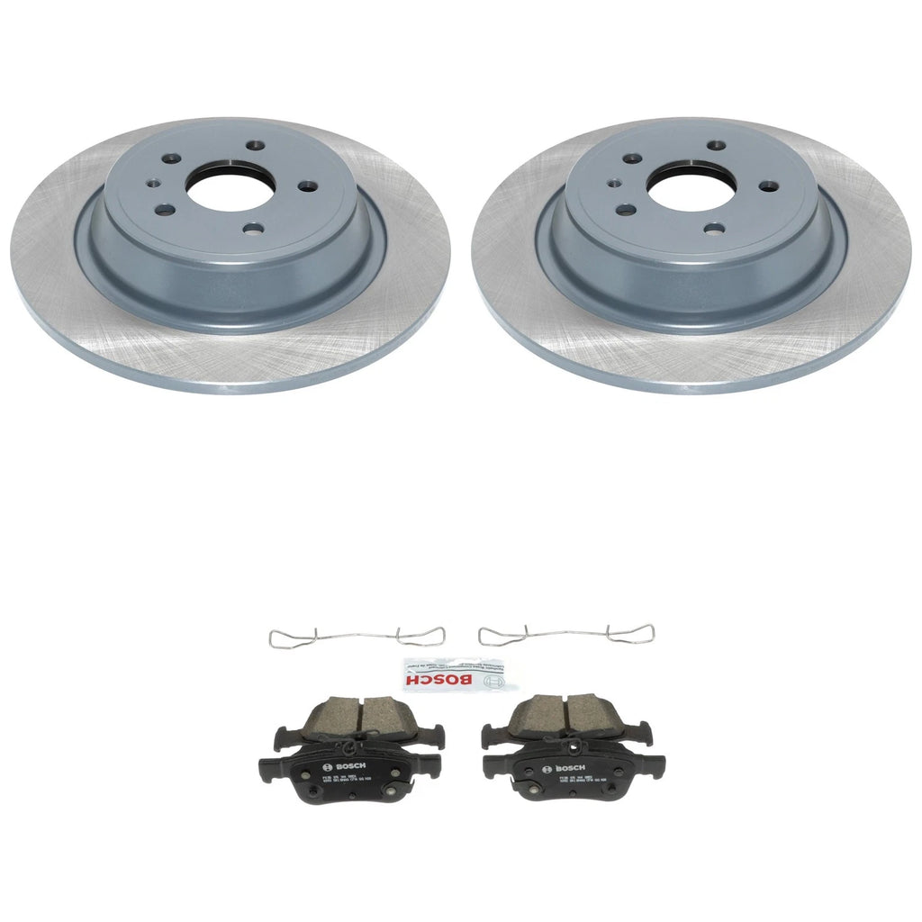 DuraGo Rear Rotors & Bosch QuietCast Ceramic Disc Brake Pad Kit for Escape MKC MKZ (2013–2020)