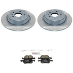DuraGo Rear Rotors & Bosch QuietCast Ceramic Disc Brake Pad Kit for Escape MKC MKZ (2013–2020)