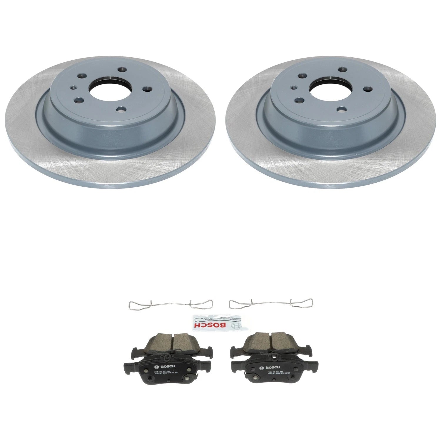 DuraGo Rear Rotors & Bosch QuietCast Ceramic Disc Brake Pad Kit for Escape MKC MKZ (2013–2020)