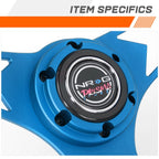 NRG RST-070-BL 330mm 1" Dish Aluminum Blue Steering Wheel for Universal (2000–2023)