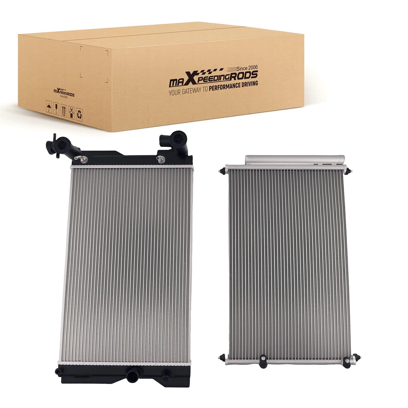 Coolant Radiator and Condenser for Toyota Corolla Matrix 1.8L (2009–2017)