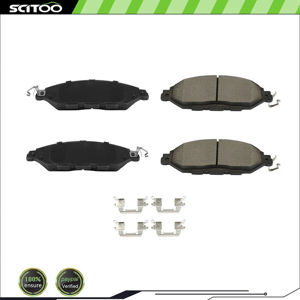 4X Front Ceramic Brake Pads for Nissan Murano (2015–2020)