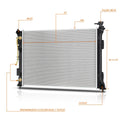 Aluminum Cooling Radiator for Kia Optima 2.4L (2016–2020) DPI-13603