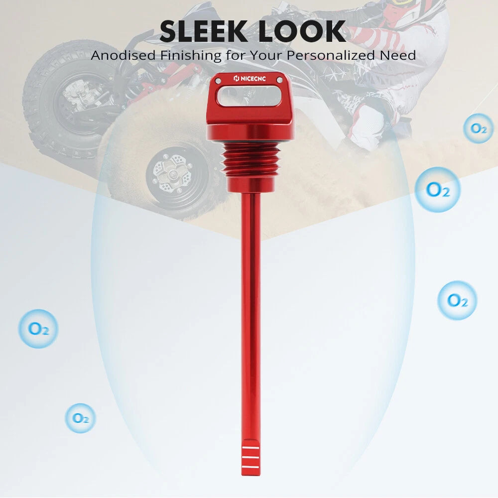 Aluminum Oil Level Checker Dipstick with O-ring for Yamaha Banshee 350 (1987–2006)