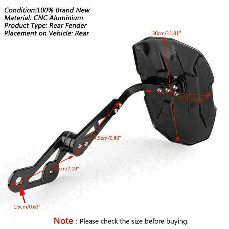 Universal Rear Fender Mudguard for Honda Yamaha Suzuki Ducati Aprilia