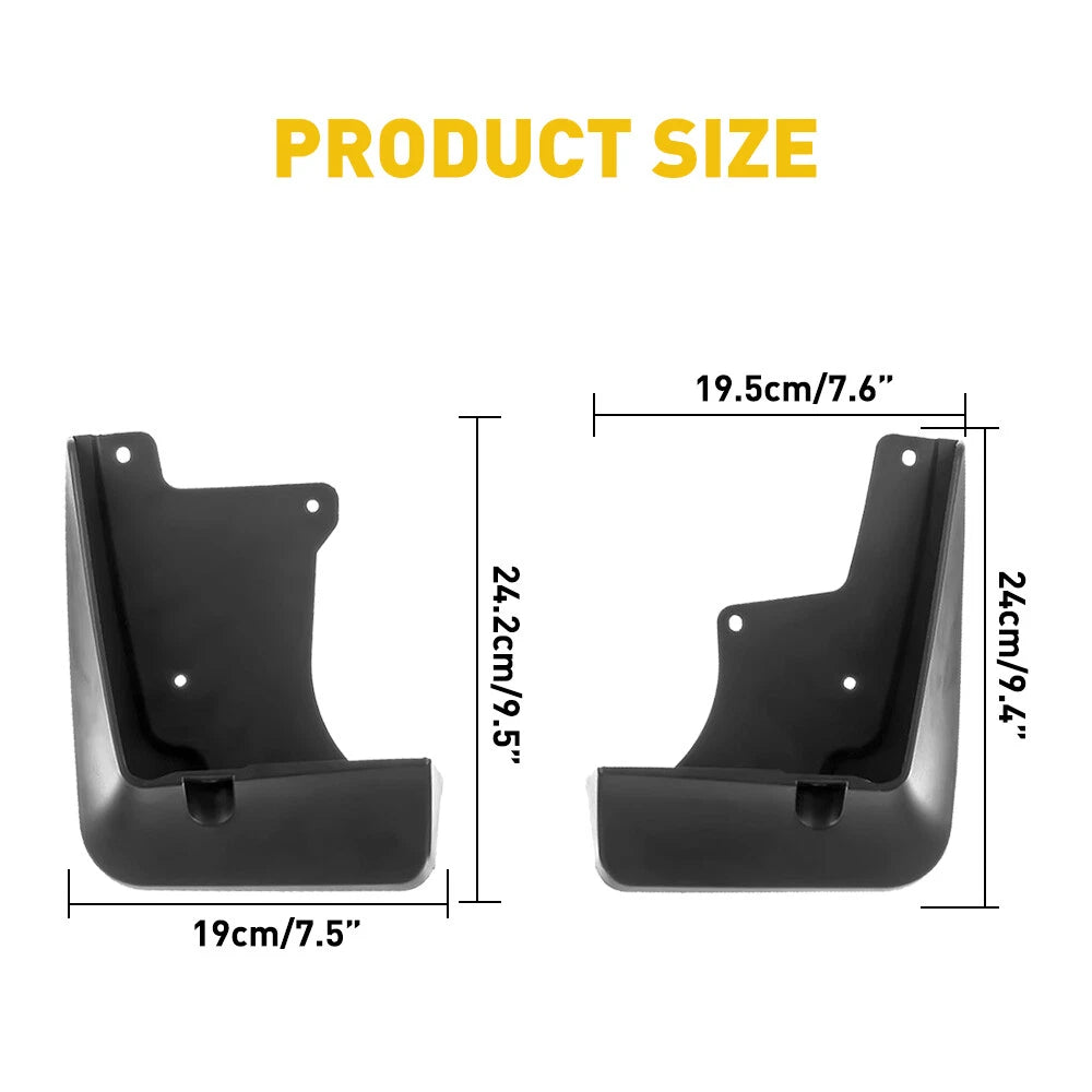 Set of 4 Mud Splash Guards for Toyota Camry (2018-2021)