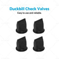 Duck Bill Valve Kit 1-1/2 for SeaLand Dometic VacuFlush (385310076)