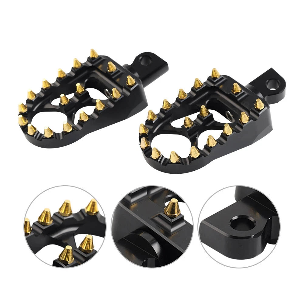 CNC Wide Fat Foot Pegs for Harley Dyna Sportster Fatboy