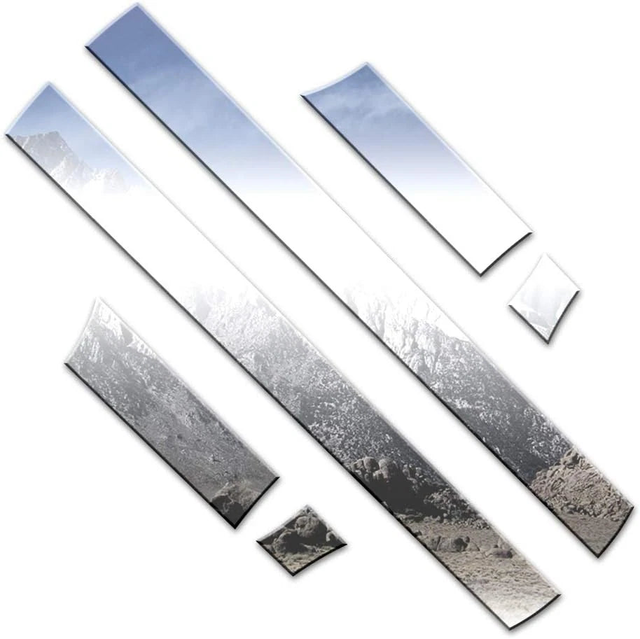 Luxury Stainless Rocker Panel Trim 3.5in 6pc for 1989-1995 Ford Thunderbird