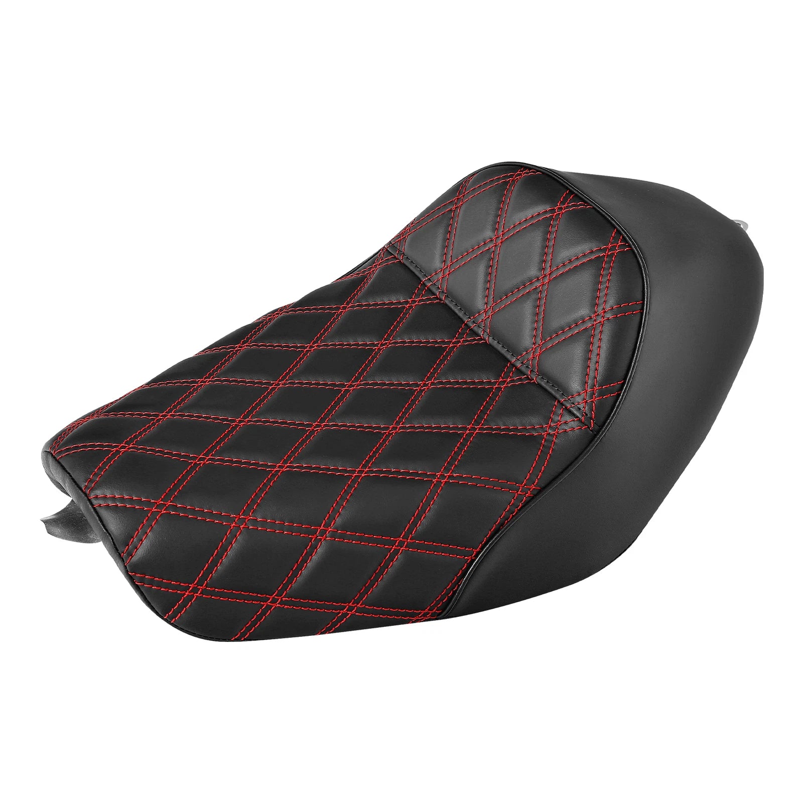 Solo Seat Cushion for Harley Sportster XL883 XL1200 (2010–2022) Black Red