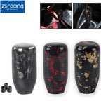 Universal Carbon Fiber Manual Gear Shift Knob Lever Shifter w/Adapter