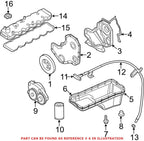 OEM Engine Oil Pan Gasket for Ram 2500 3500 (2010–2023)