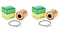 Set of 2 Engine Oil Filters for BMW E30 E36 318i 318is 318ti (1982–1999)