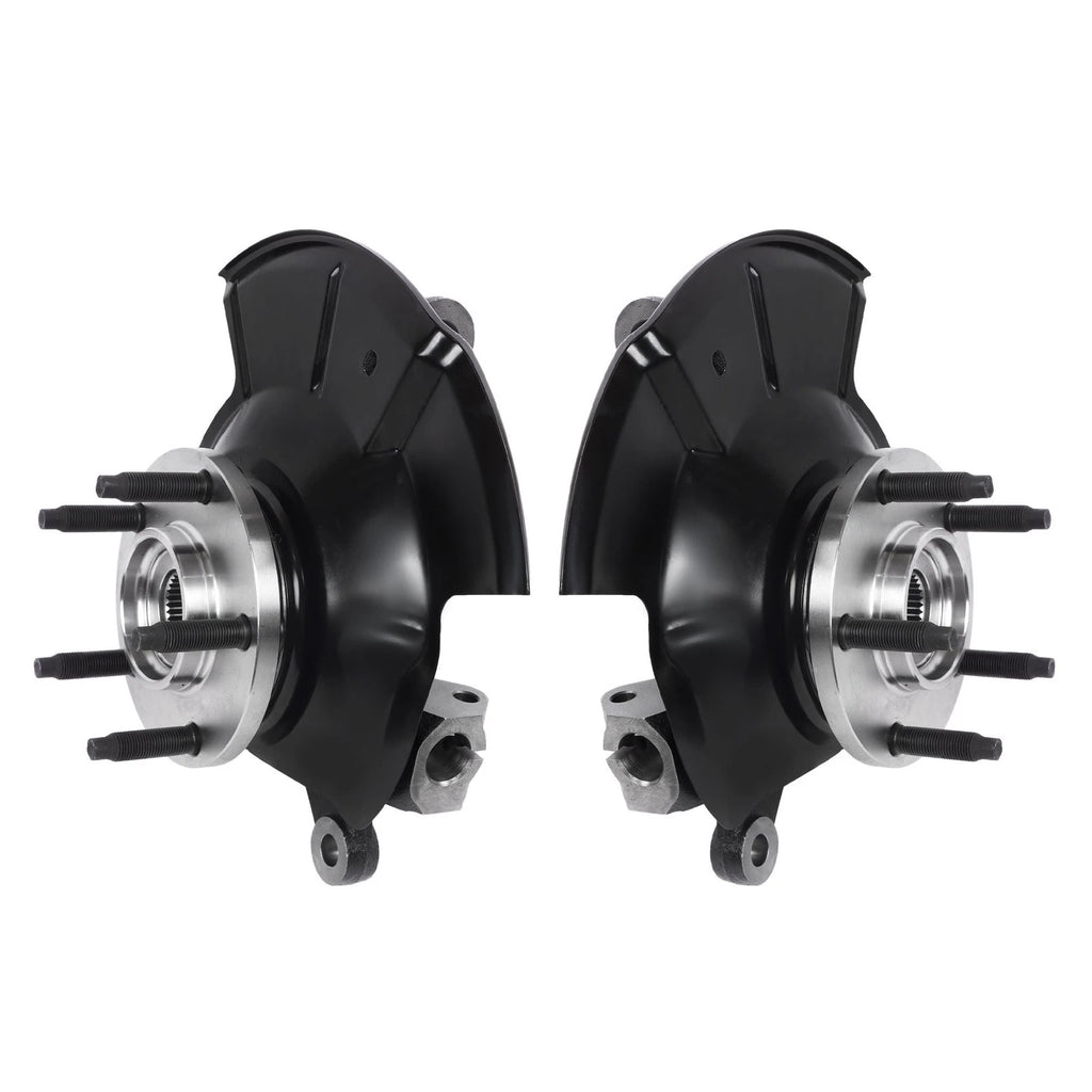 Front Left & Right Steering Knuckle & Wheel Hub Bearing for Ford Edge (2007-2014)