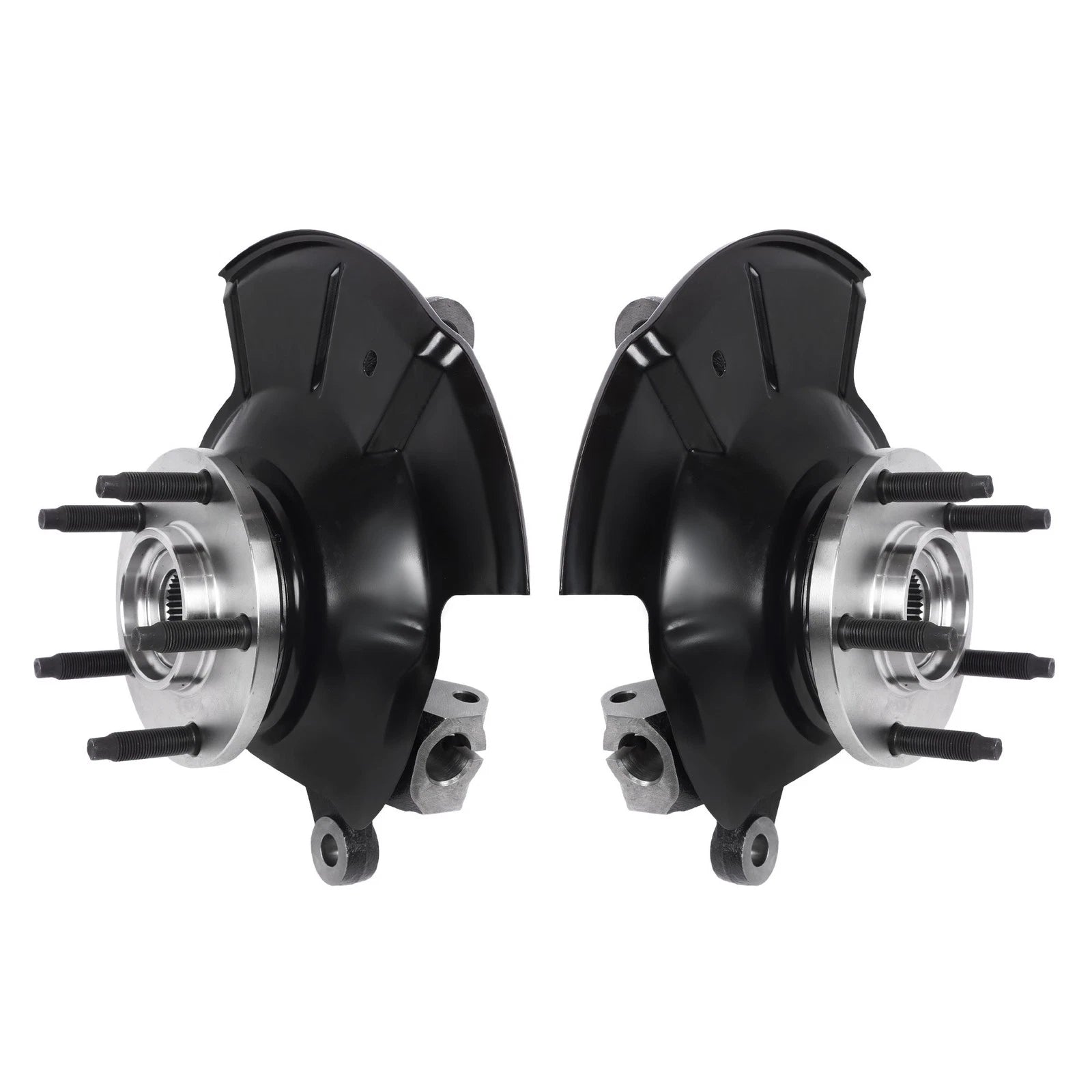 Front Left & Right Steering Knuckle & Wheel Hub Bearing for Ford Edge (2007-2014)