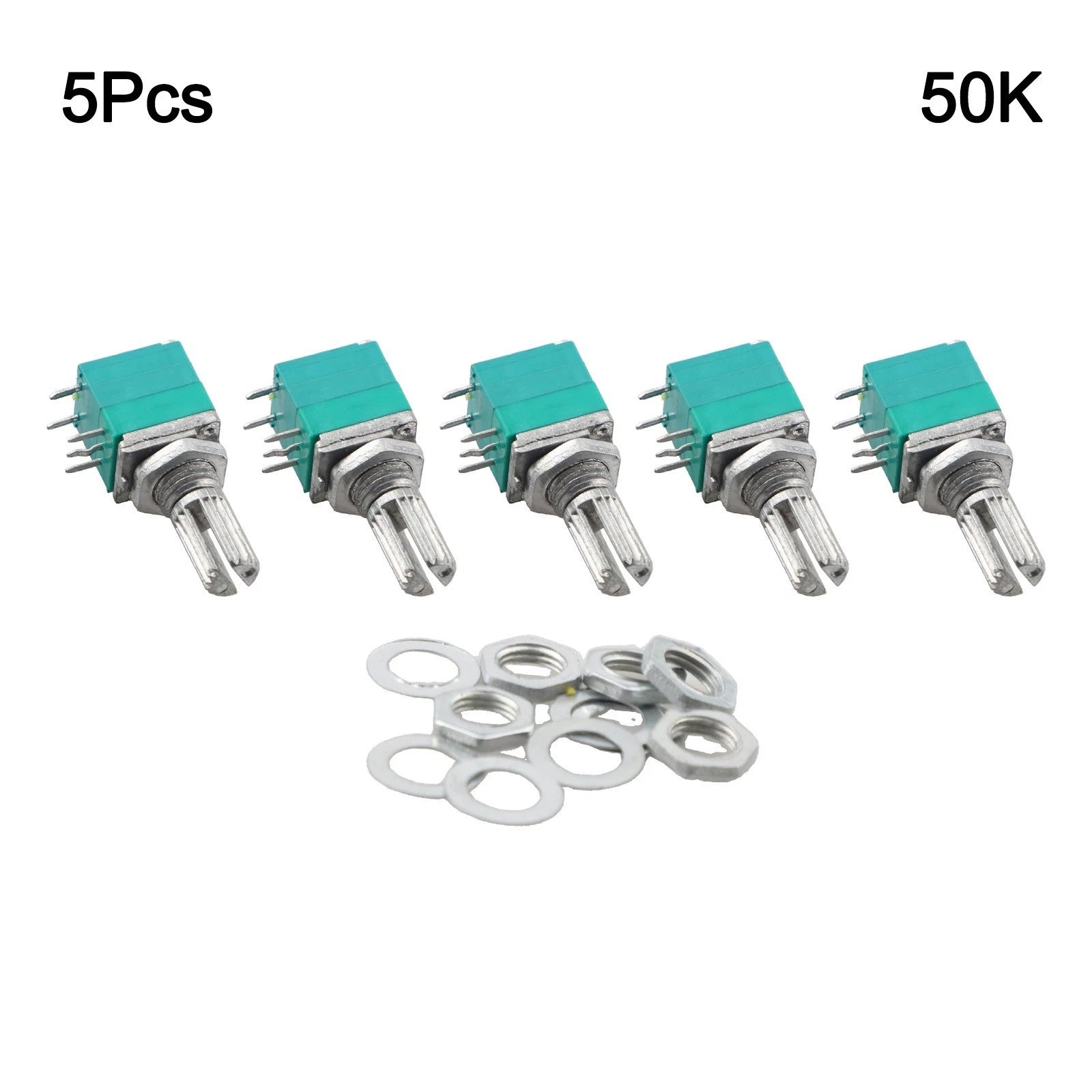 5PCS Sealing Potentiometer with Switch B1K for RV097NS