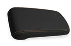 Leather Console Lid Armrest Cover for Chevrolet Colorado (2015–2022) Orange Stitch