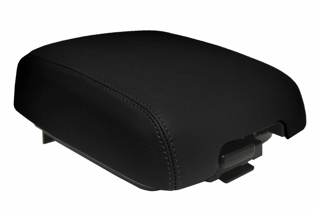 Leather Console Lid Armrest Cover for Mitsubishi Montero (2001–2006) Black