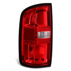 Driver Left Tail Brake Light for Chevy Colorado (2015–2022) - Chrome Housing, Red Lens
