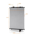 OE Style Aluminum Core 2-Row Cooling Radiator for Kenworth T660/T370/T400 (2009–2013)