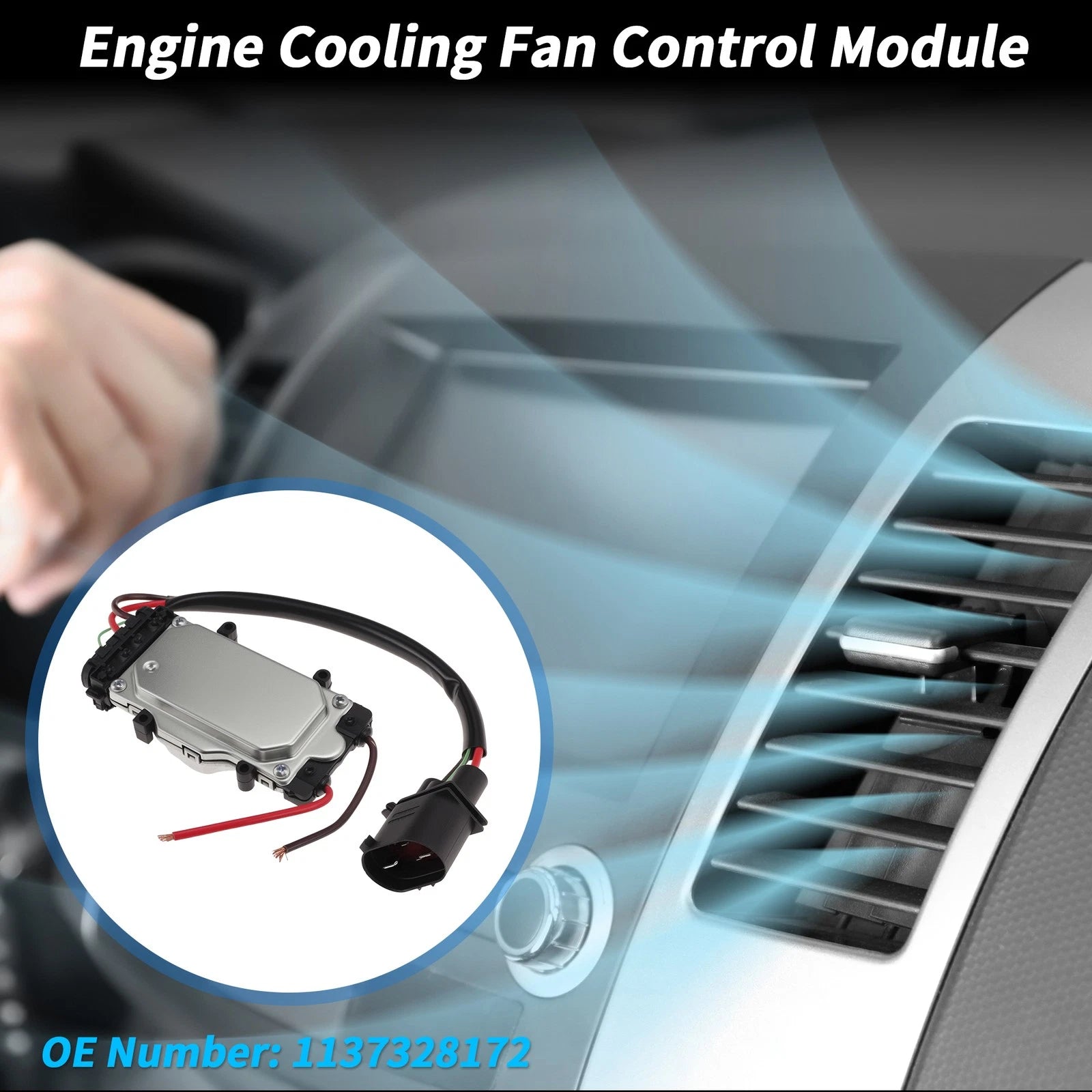 Engine Cooling Fan Control Module Resistor for Audi Q7 (2007–2015)