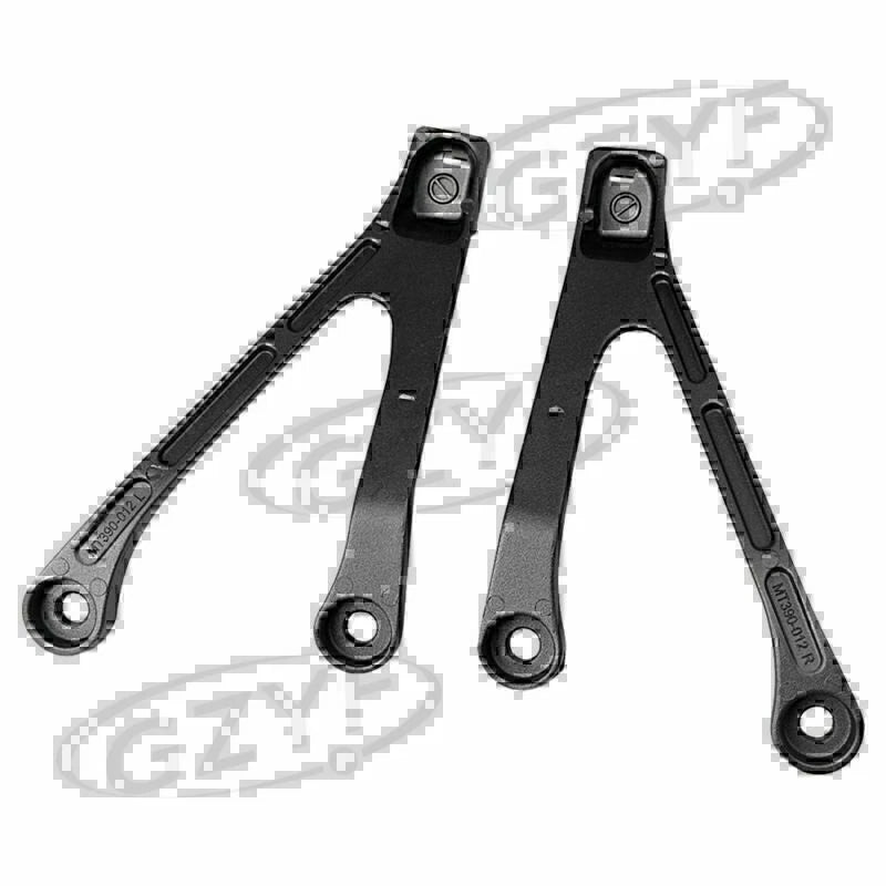 Black Passenger Rear Foot Pegs Footrest Bracket for Honda CBR1000RR (2008–2011)