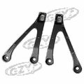 Black Passenger Rear Foot Pegs Footrest Bracket for Honda CBR1000RR (2008–2011)