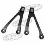 Black Passenger Rear Foot Pegs Footrest Bracket for Honda CBR1000RR (2008–2011)