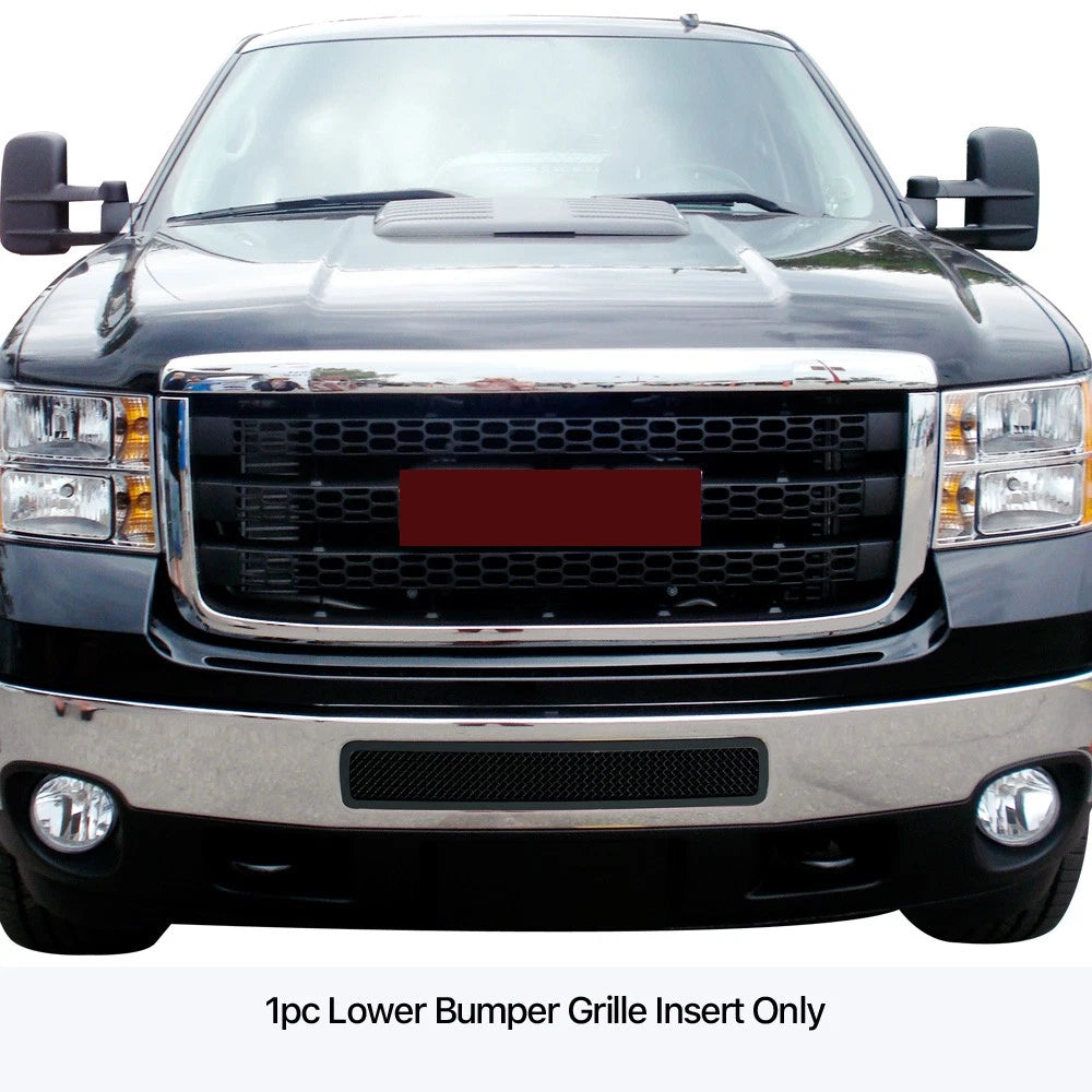 Stainless Black Mesh Grille Insert for GMC Sierra 2500/3500 HD (2011-2014)