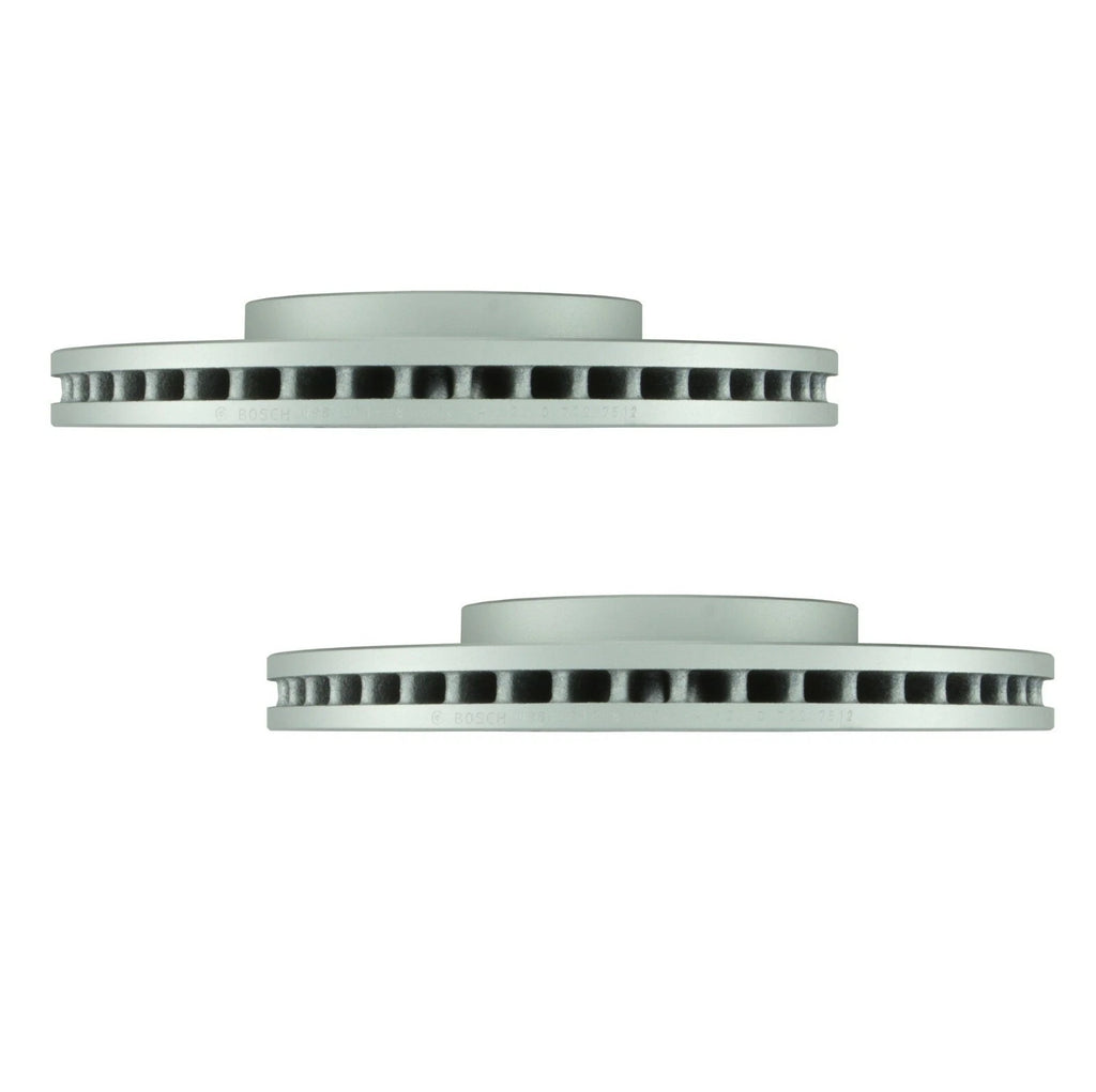 Set of 2 Bosch QuietCast Front Disc Brake Rotors for Hyundai Kia (300mm)