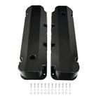 Fabricated Aluminum Valve Covers for Ford 429-460 (W/ Hole, Black) E41363BC