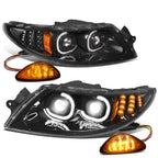 LED DRL Projector Headlights + Side Marker for International 4300 4400 8500 (2002–2016)