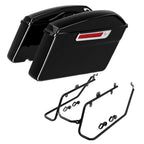 Hard Saddlebags & Conversion Brackets Kit for Harley Dyna Street Fat Bob (2008–2017)