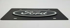 Tactical Metal Vanity License Plate Blacked Out Ford Emblem for F150 (2004–2020)