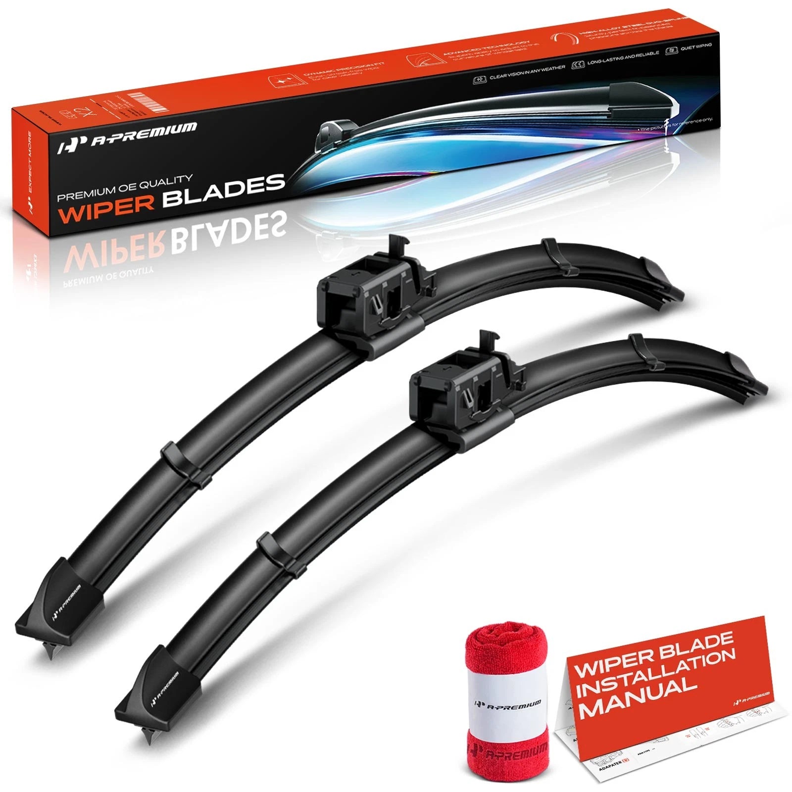 2X Front Windshield Wiper Blades for Mercedes G63 AMG G550 (2013–2023)