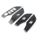 Window Lift Panel Switch Cover Trim for Toyota RAV4 (2019–2024) Carbon Fiber RHD