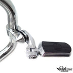 2.5" Short Angled Gear Skull Foot Peg Clamp for Harley Sportster Touring