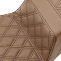SADDLEMEN Step-Up Seat for FL (Extended Reach, Full Lattice Stitch, Brown)