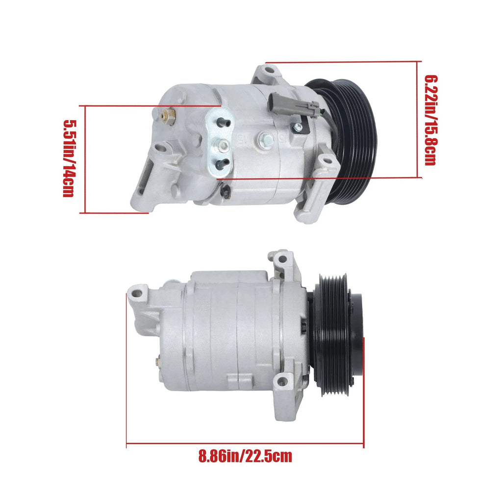 AC Compressor & Clutch for Chevrolet Equinox (2010–2011) GMC Terrain (2010–2015)