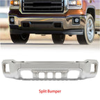 Chrome Steel Front Bumper Face Bar for GMC Sierra 1500 (2014–2015)