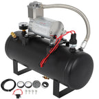 Train Horn 12V Kit with 1.5 Gal Air Tank and 150 Psi Compressor