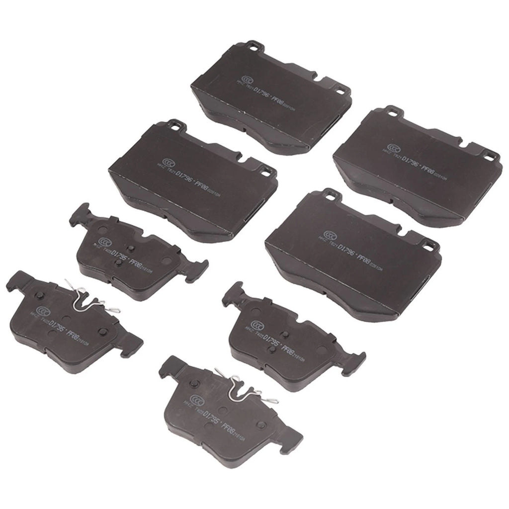 8X Ceramic Brake Pads Kit for Mercedes Benz C300 (2016-2021)