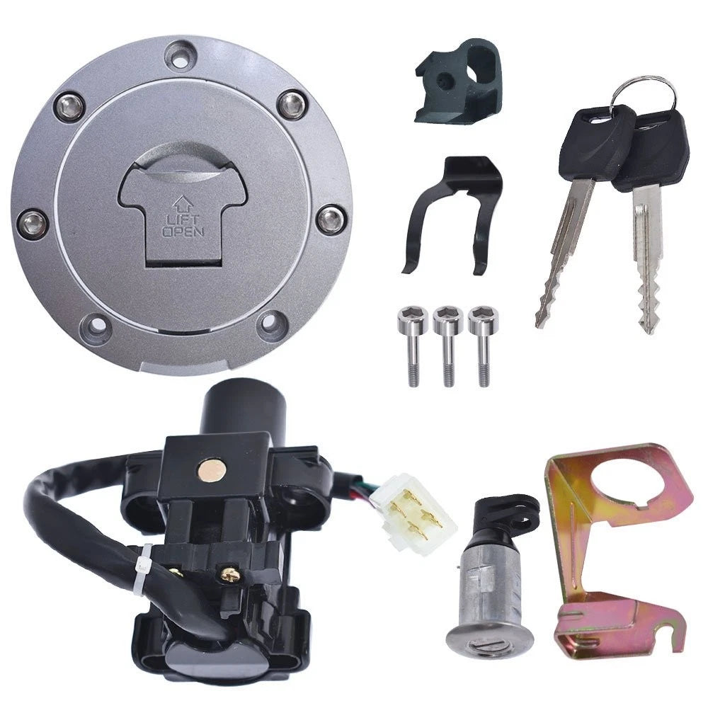 Ignition Switch Fuel Gas Cap Seat Lock Key Set for Honda CBR1000RR (2004–2006)