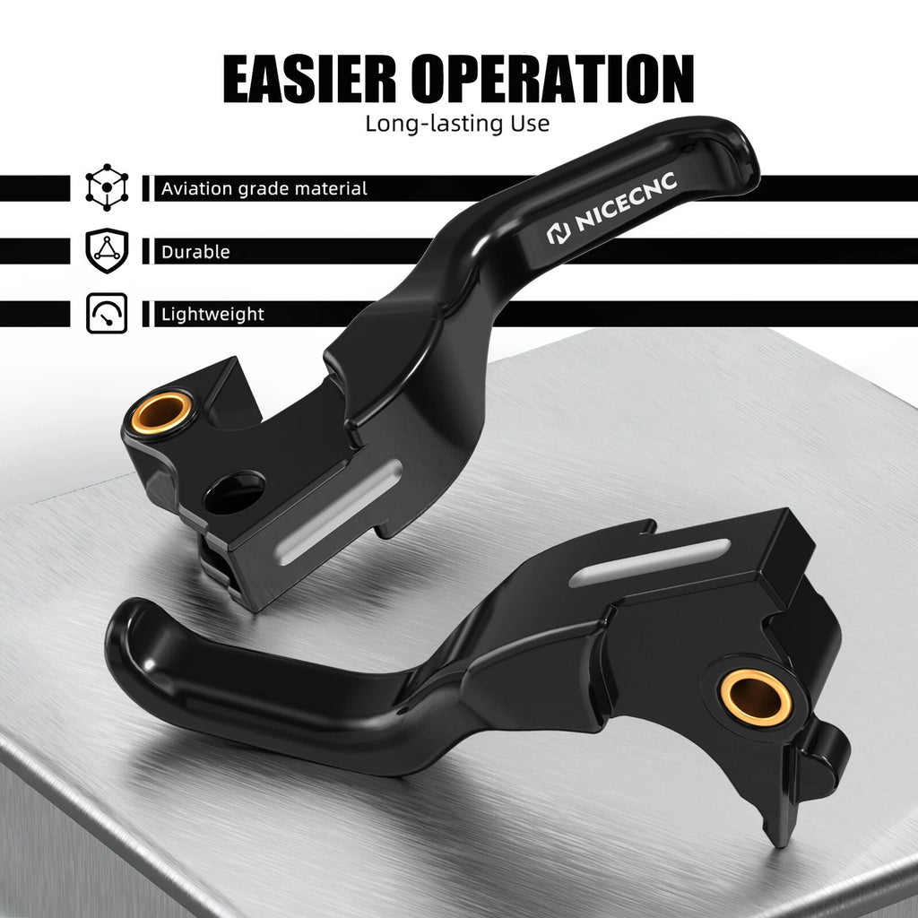 Shorty 2-Finger Brake Clutch Levers for Harley Sportster 1200 (2014–2023)
