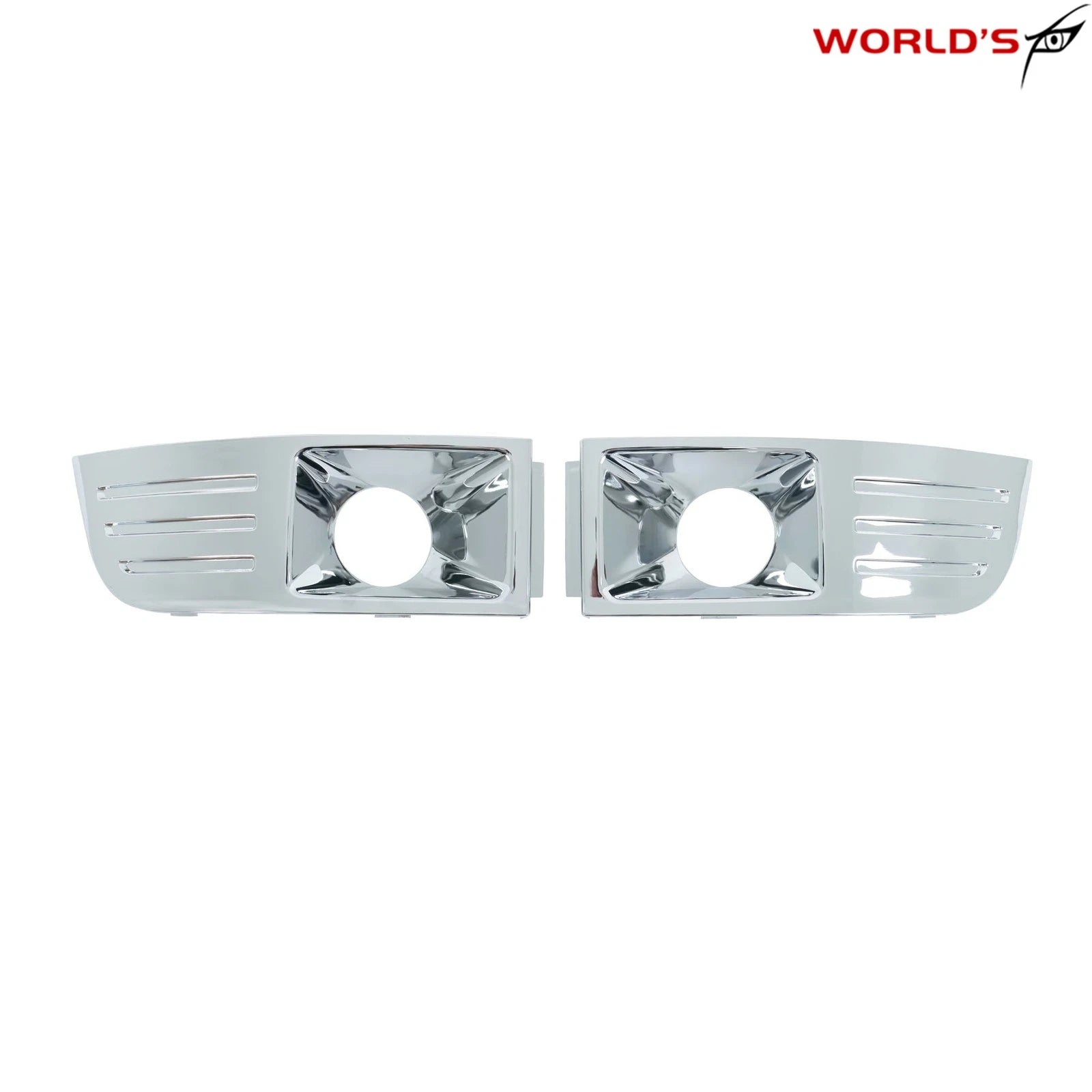 Set of 2 Fog Light Trim Covers for Ford Flex (2009–2012) Chrome
