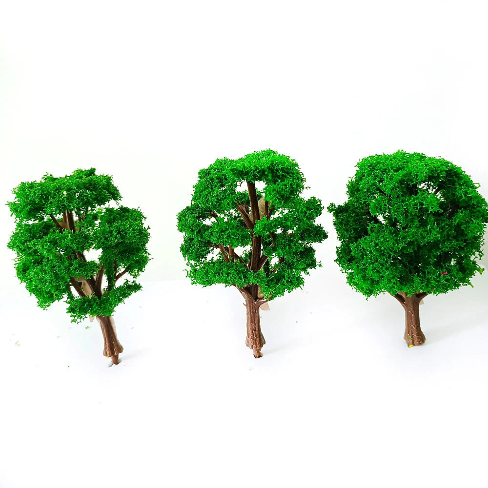 8cm Model Trees for Railroad Train Diorama Landscape Scenery
