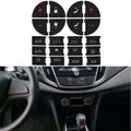 Black Vinyl Radio Button Fix Panel Sticker Decal for Chevy GM Buick (2006–2015)