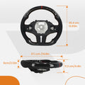 Real Carbon Fiber Heated Steering Wheel for BMW M4 M3 M2 F82 F83 G80 G29 (2014–2023)